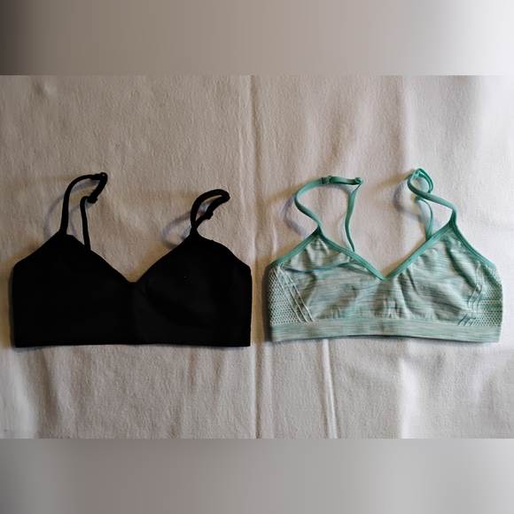 Justice Other - ​Justice Girls Training Bras | Set of 2 | Size 30 Black & Mint